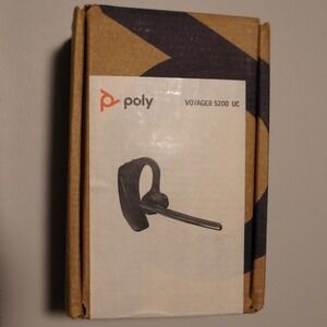 Poly Voyager 5200 UC Headset Unisex OS Black Noise Canceling Bluetooth Case
